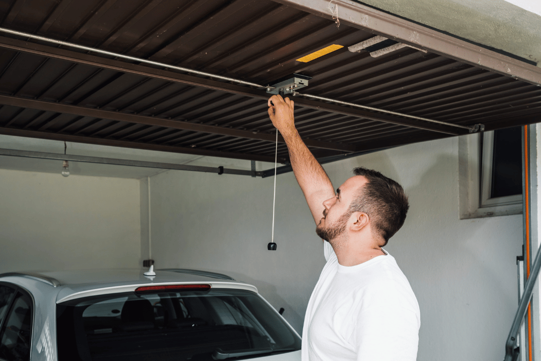 damaged garage door extension spring
