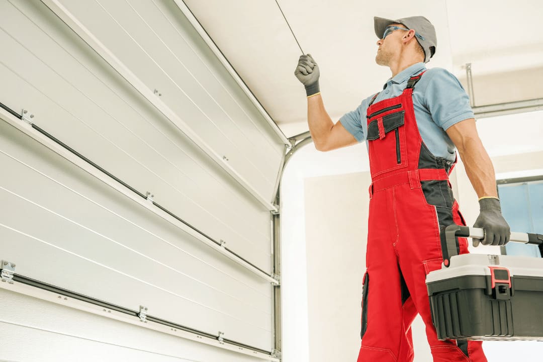 cleaning garage door tracks